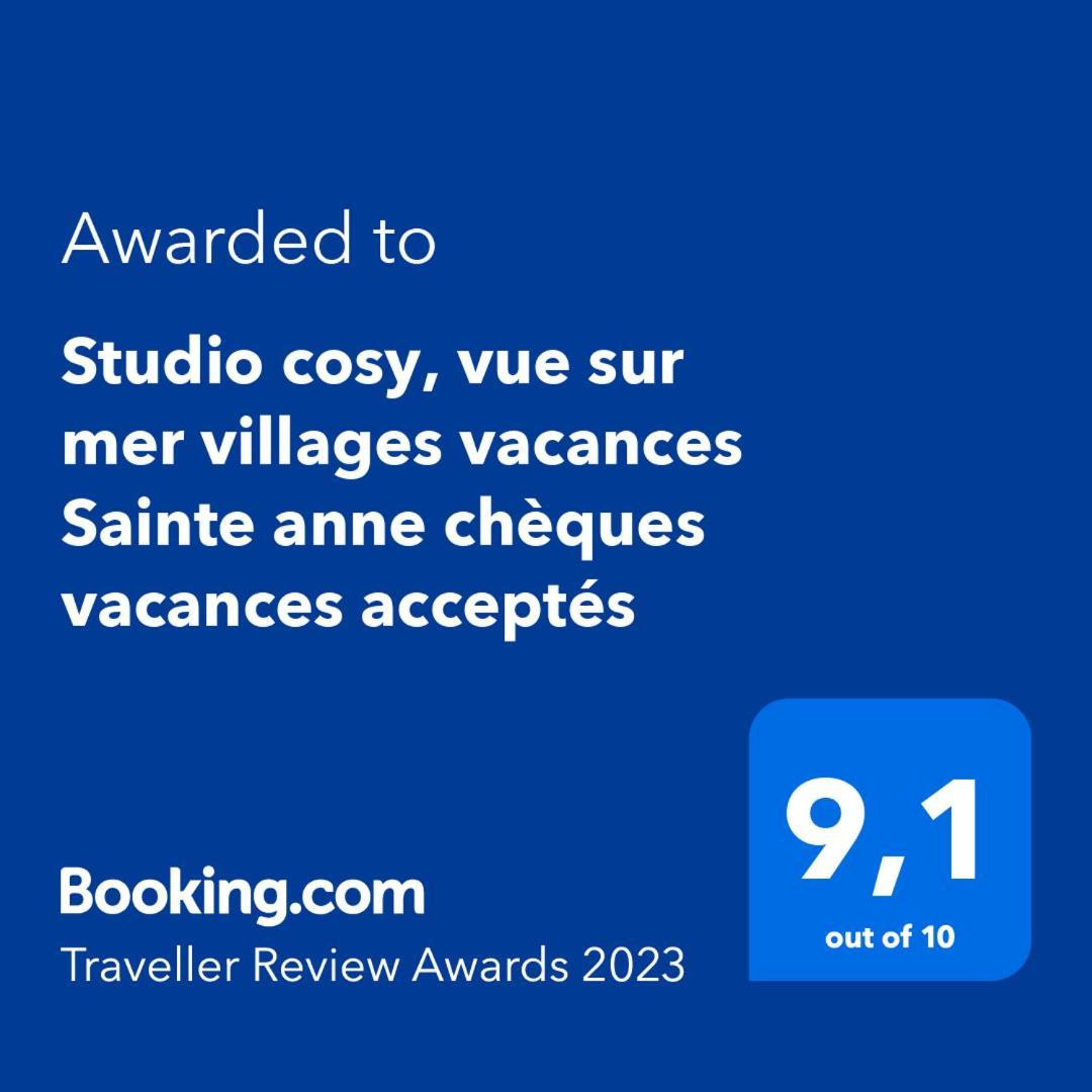 Studio Cosy, Vue Sur Mer Villages Vacances Sainte Anne Cheques Vacances Acceptes الغرفة الصورة